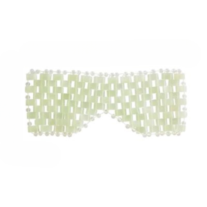 Masque yeux relaxant en jade naturel, Anti-fatigue couleur vert d'eau.