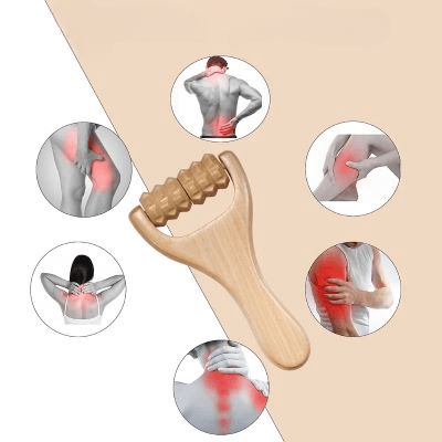 Rouleau de massage adapté à toutes les parties du corps pour soulager les tensions musculaires et favoriser la relaxation globale.