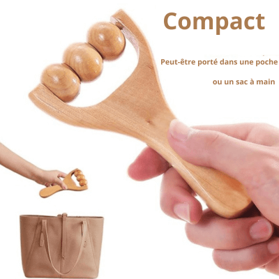 Rouleau de massage léger et compact pour une transportation facile, idéal pour une utilisation à domicile ou en déplacement.