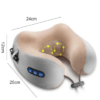 Coussin de massage, dimensions 24 cm de longueur, 12 cm de profondeur, 25 cm de hauteur