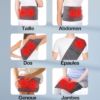 Ceinture lombaire chauffante, idéale pour un usage multi-zones, offrant confort et soulagement au quotidien.