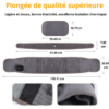 Ceinture lombaire chauffante de qualité supérieure avec dimensions adaptées pour un confort optimal.