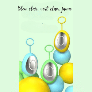 Appareil sommeil naturel décliné en bleu clair, vert clair et jaune