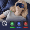 Masque Chauffant Yeux à Vapeur Chaude avec trois niveaux de chaleur – femme allongée au lit, arrêt automatique 30 min
