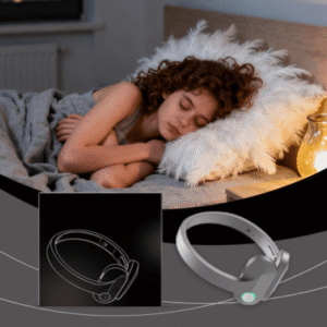 Appareil d’aide au sommeil Zeerelax utilisé par une femme la nuit.